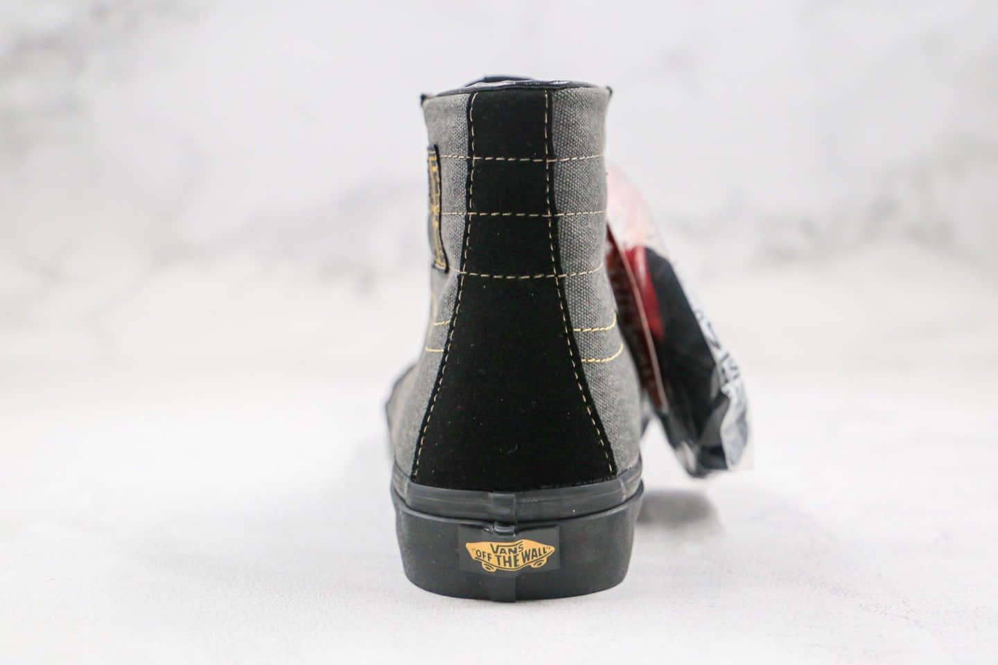万斯Vans x Michael February公司级版本高帮帆布鞋迈克人像黑灰色原厂硫化大底原盒原标 货号：VN0A3MV122M