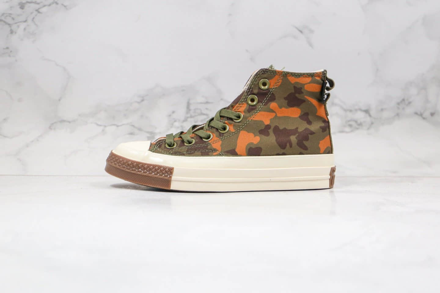 匡威Converse Chuck 70公司级版本高帮张艺兴同款硫化迷彩帆布鞋原楦头纸板打造 货号：161429C