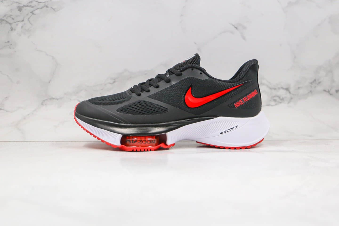 耐克Nike zoom winflo 37X NEXT%纯原版本马拉松气垫慢跑鞋黑红色内置气垫原盒原标 货号：CI9923-086