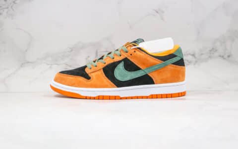 耐克Nike Dunk Low Pro 2020版纯原版本低帮SB DUNK黑橙绿色板鞋内置Zoom气垫原盒原标 货号：DA1469-001