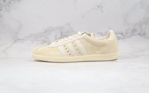 阿迪达斯adidas Spezial x Liam Gallagher泡泡眼乐队联名款纯原版本低帮米白色人像板鞋原盒原标 货号：EE8789