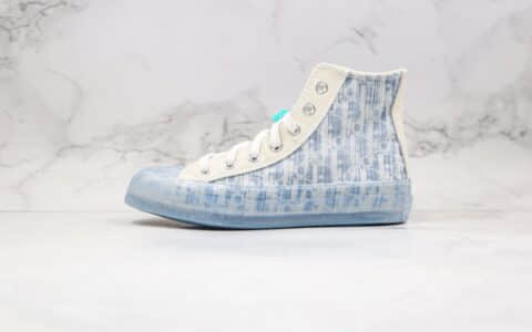 匡威Converse Restructured Chuck 1970 High Not for Sale x Dior迪奥联名款纯原版本高帮白蓝色果冻底解构板鞋原盒原标 货号：169622C