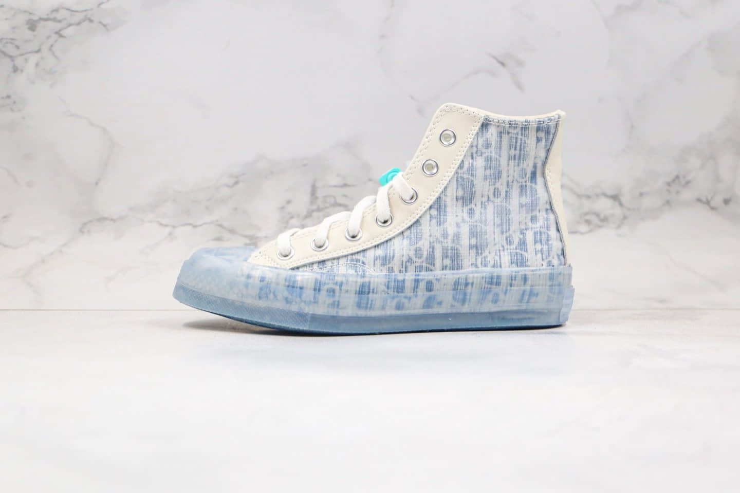 匡威Converse Restructured Chuck 1970 High Not for Sale x Dior迪奥联名款纯原版本高帮白蓝色果冻底解构板鞋原盒原标 货号：169622C