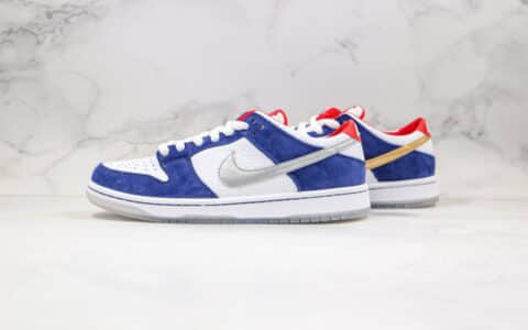 耐克Nike SB Dunk Low Pro QS IshodWair纯原版本低帮SB DUNK不对称板鞋白蓝红色鸳鸯勾内置Zoom气垫原盒原标 货号：839685-416