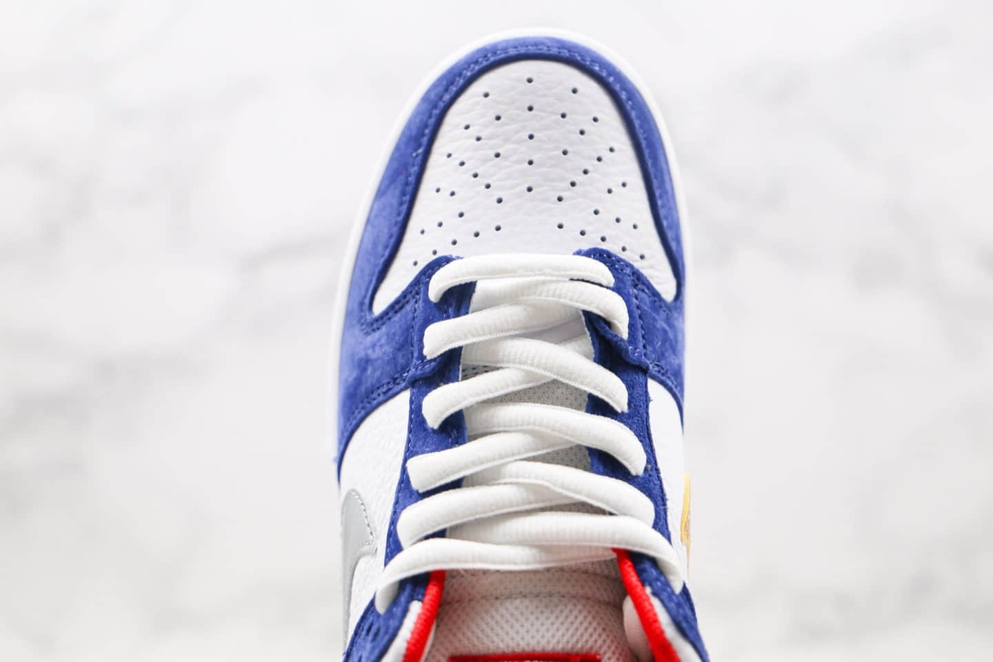 耐克Nike SB Dunk Low Pro QS IshodWair纯原版本低帮SB DUNK不对称板鞋白蓝红色鸳鸯勾内置Zoom气垫原盒原标 货号：839685-416