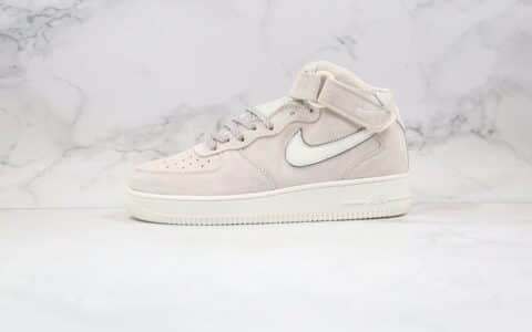 耐克Nike Air Force 1 Mid 07纯原版本中帮空军一号3M反光浅灰色板鞋内置全掌Sole气垫 货号：315121-048