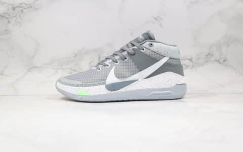 耐克Nike Zoom KD13 EP纯原版本杜兰特13代实战篮球鞋灰白色内置Zoom气垫原楦头纸板打造 货号：CK6017-001