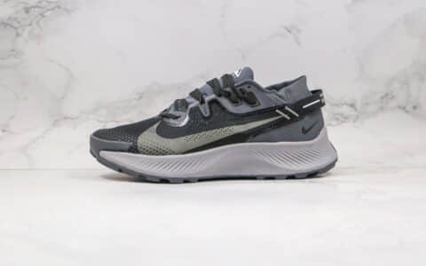 耐克Nike Zoom Pegasus Trall 2纯原版本登月2代马拉松越野跑鞋黑灰色内置ZOOM气垫原盒原标 货号：CK4309-002