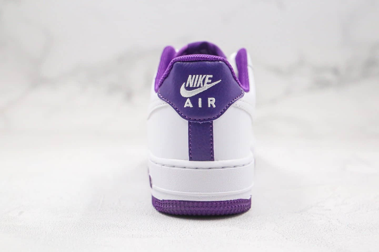 耐克Nike Air Force1 Low White purple纯原版本低帮空军一号电光暗紫色板鞋内置气垫原盒原标 货号：CJ1380-100