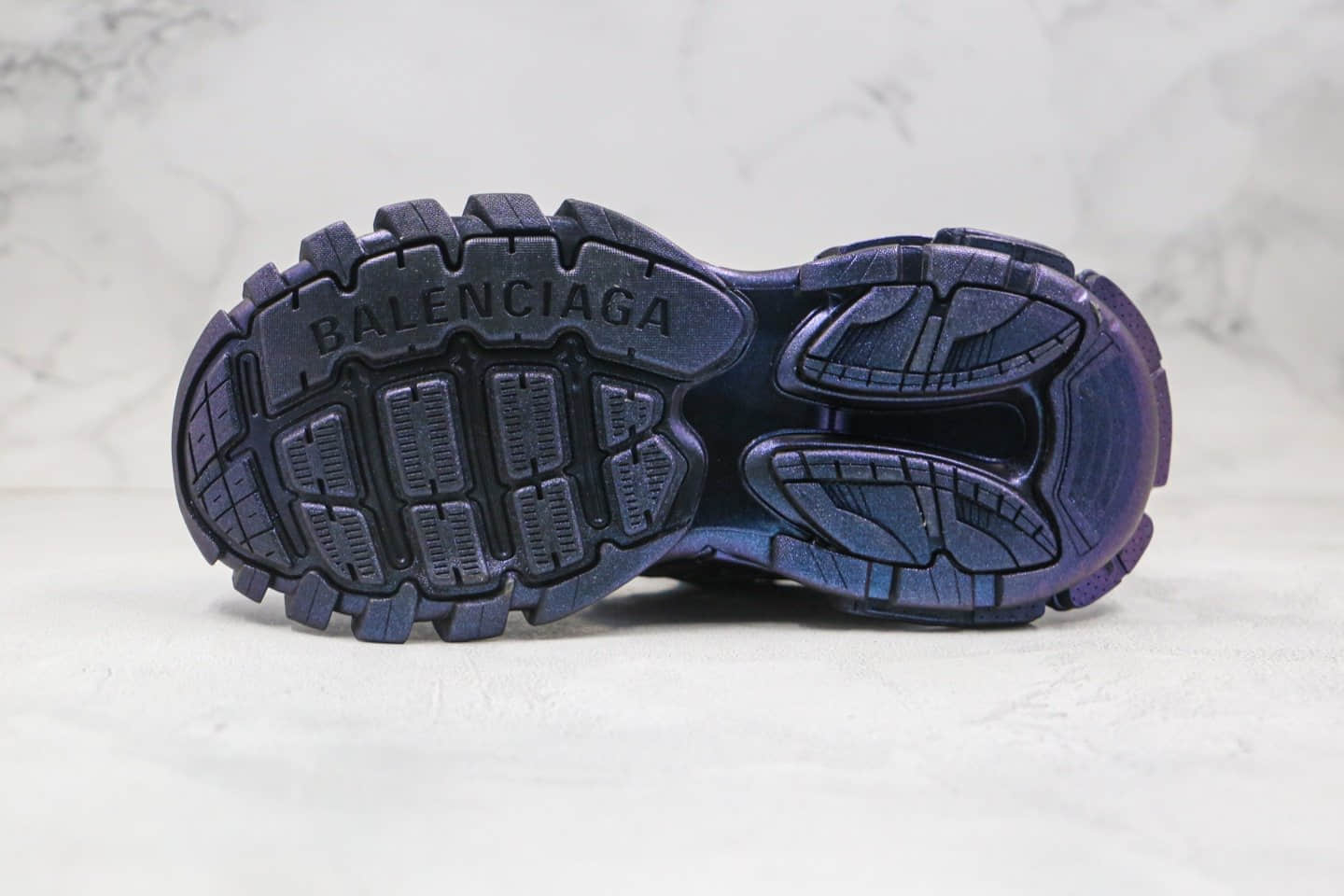 巴黎世家Balenciaga Track 4.0纯原版本复古老爹鞋四代电光蓝紫色原盒配件齐全