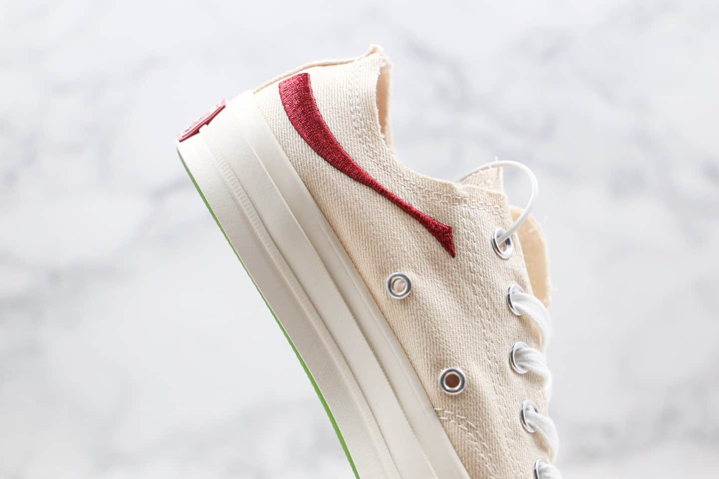 匡威Converse Chuck 70 Low x KITH x Coca-cola公司级版本三方联名款低帮可口可乐刺绣字母白红色帆布鞋原盒原标