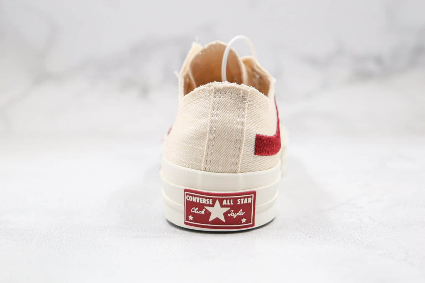 匡威Converse Chuck 70 Low x KITH x Coca-cola公司级版本三方联名款低帮可口可乐刺绣字母白红色帆布鞋原盒原标