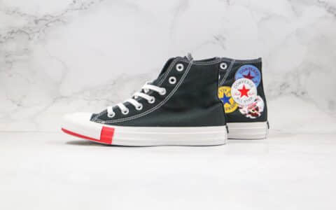 匡威Converse Chuck 1970s公司级版本高帮四标LOGO印花涂鸦拼色帆布鞋原鞋开模一比一打造 货号：166736C