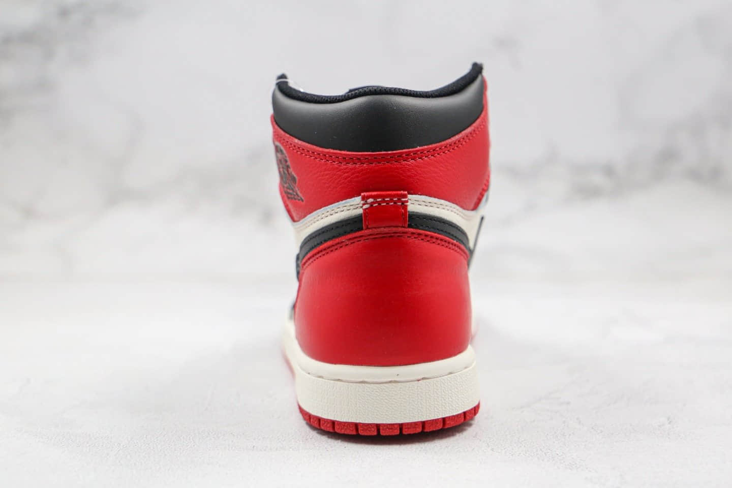 乔丹Air Jordan 1 Retro High OG Bred Toe纯原版本高帮AJ1黑红脚趾篮球鞋原档案数据开发原盒原标 货号：555088-610