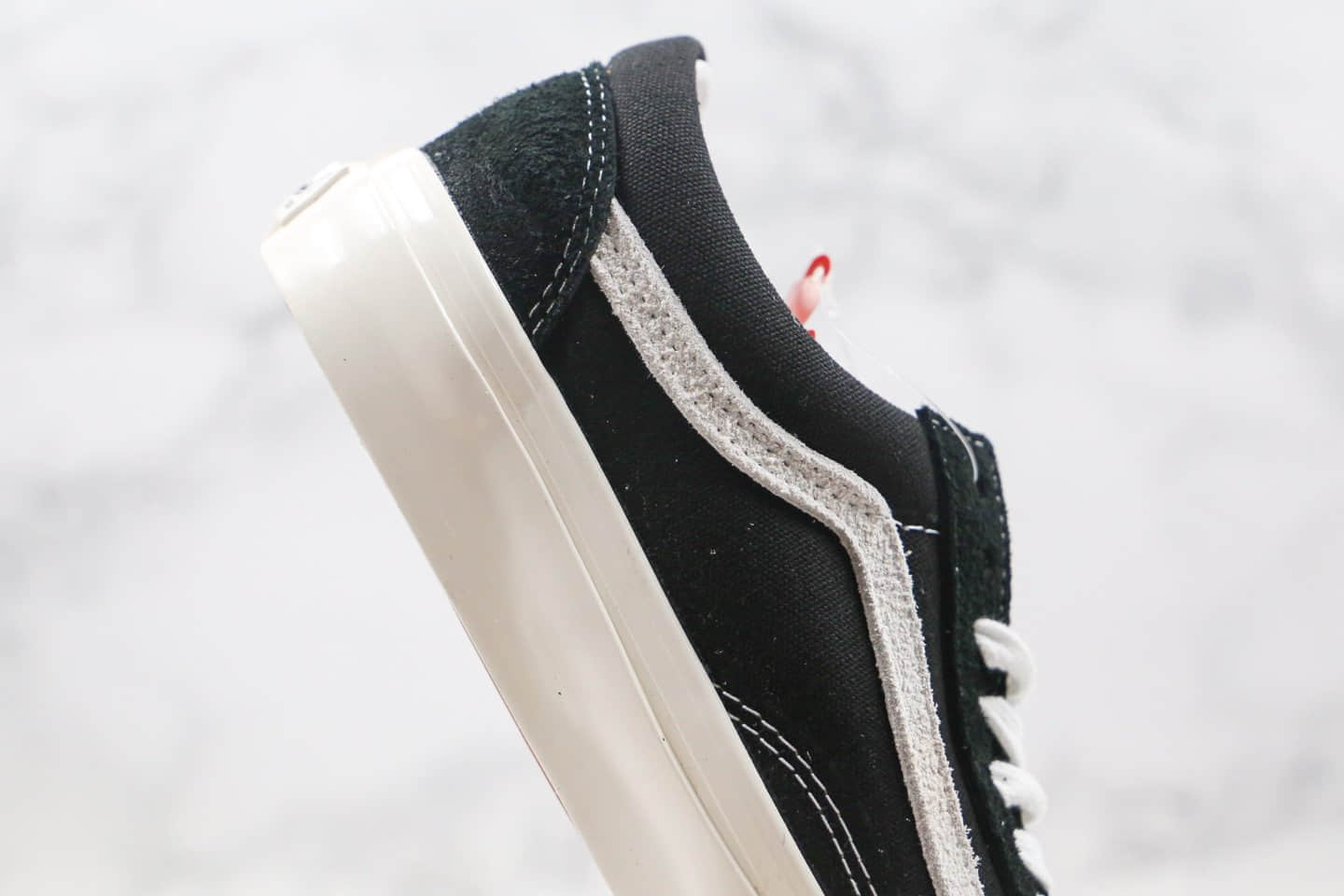 万斯Vans Old Skool LX公司级版本高端支线联名不对称墨镜黑白色刺绣硫化板鞋原盒原标内置钢印