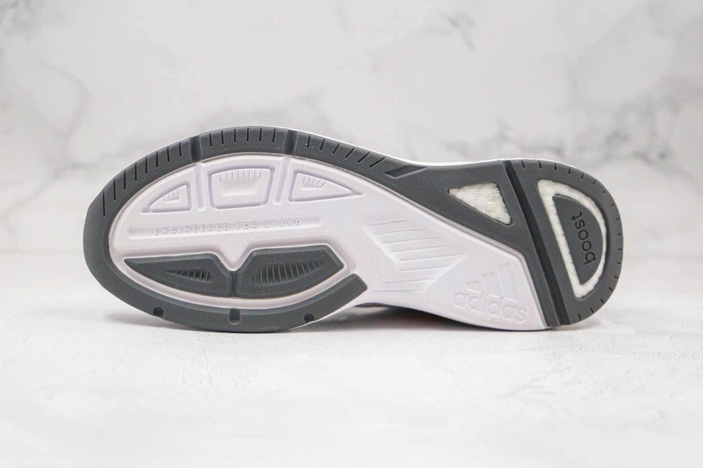 阿迪达斯Adidas RESPONSE SR-l.PACE 5.0纯原版本爆米花跑鞋超级速度灰红色原盒原标 货号：FX4835