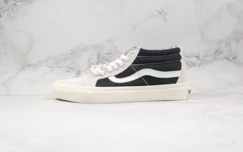 万斯Vans Sk8 Hi Mid公司级版本中帮国宝熊猫主题白黑色硫化板鞋原档案数据开发