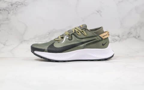 耐克Nike Zoom Pegasus Trall 2纯原版本登月系列超级飞马2代越野跑鞋橄榄绿配色原盒原标内置气垫 货号：CK4305-300