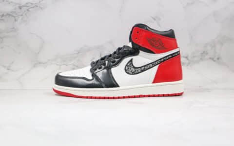 乔丹Air Jordan 1 x Dior公司级版本迪奥联名款高帮AJ1黑红脚趾原楦头纸板打造正确鞋盒 货号：CN8607-006