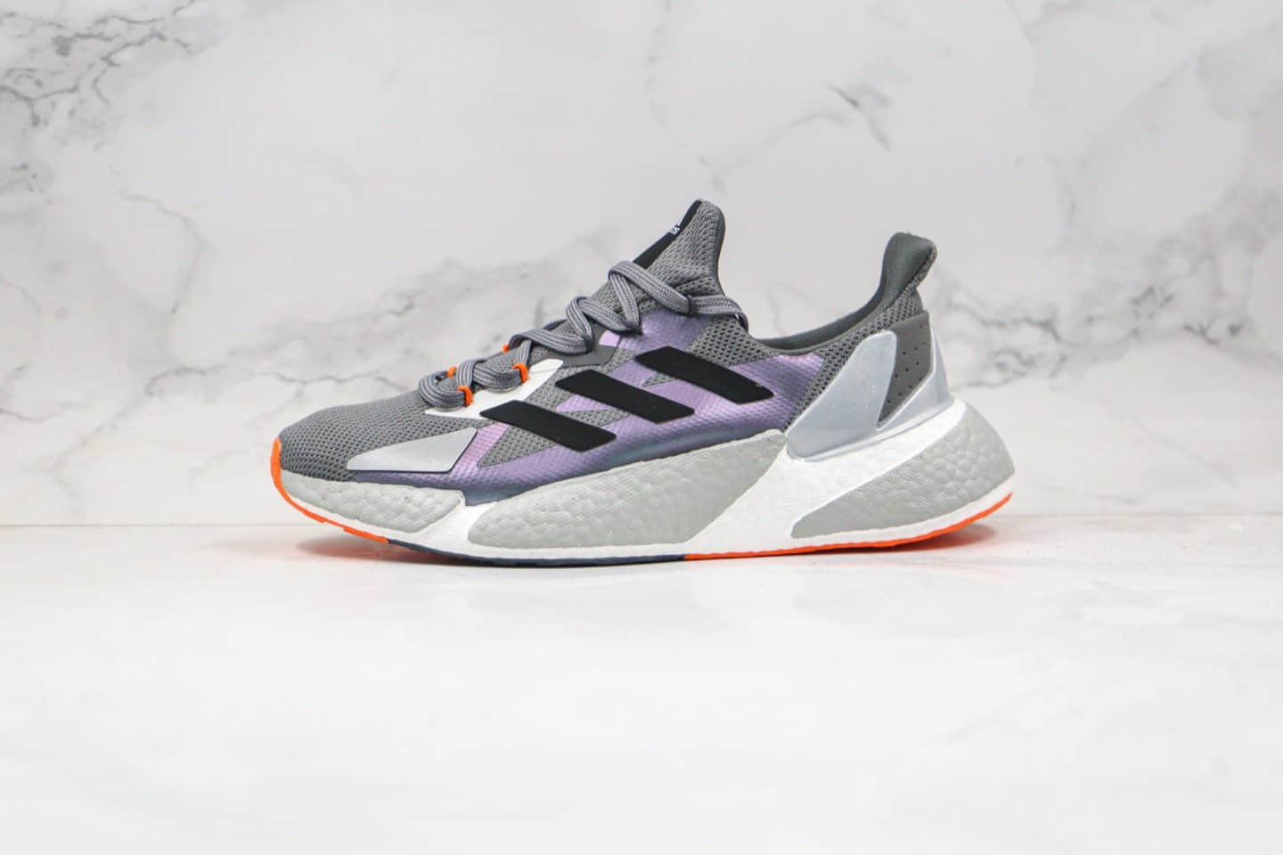 阿迪达斯Adidas Boost X9000L4纯原版本爆米花跑鞋X9000L4镭射灰色原鞋开模一比一打造 货号：FY2348