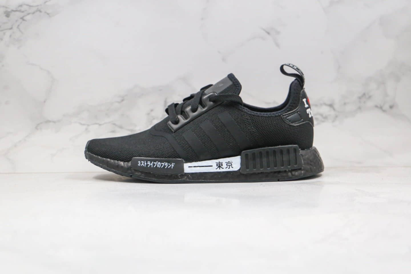 阿迪达斯adidas NMD R1 Tokyo纯原版本爆米花跑鞋NMD日本东京限定黑色原盒原标真巴斯夫缓震大底 货号：H67745