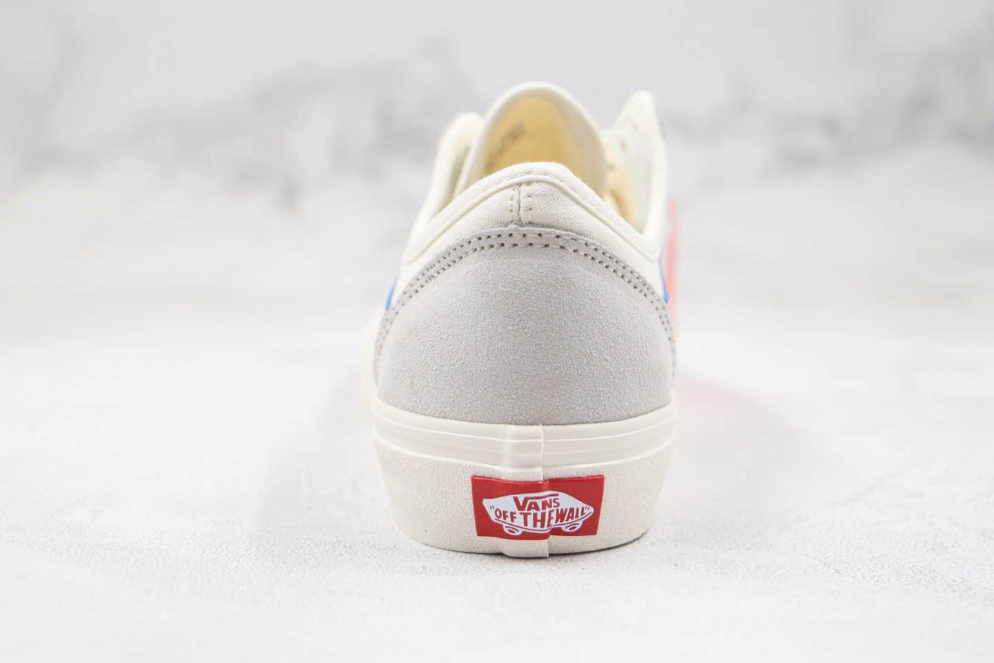 万斯Vans Style 36 Dencon SF公司级版本半月包头杀人鲸低帮板鞋白蓝色原厂硫化大底