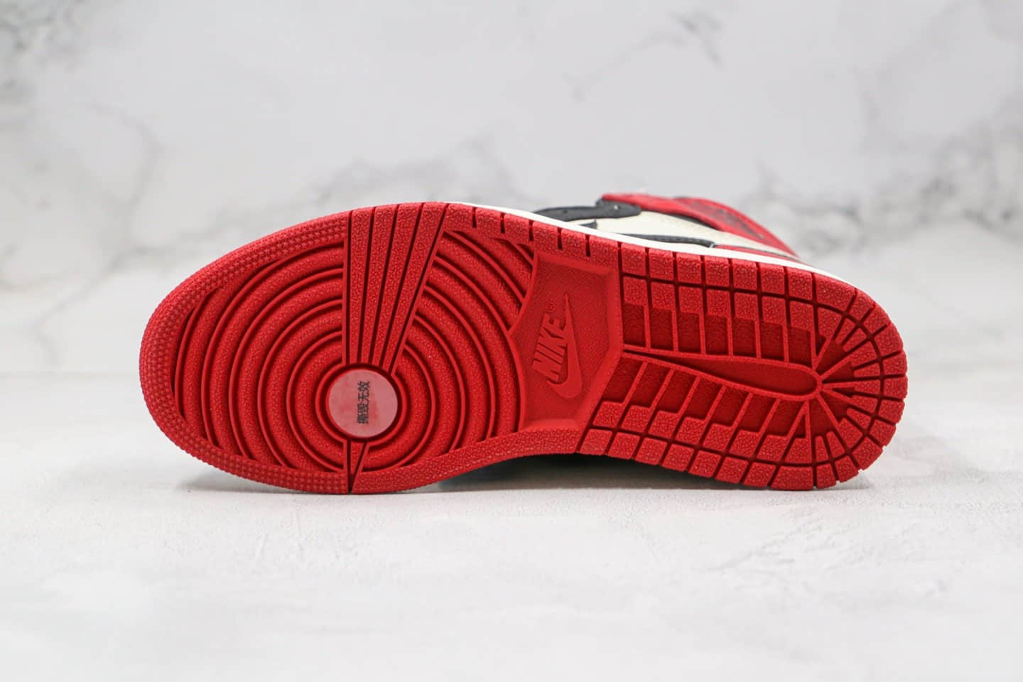 乔丹Air Jordan 1 Retro High OG Bred Toe纯原版本高帮AJ1黑红脚趾篮球鞋原档案数据开发原盒原标 货号：555088-610