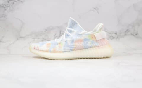 阿迪达斯Adidas Yeezy 350V2公司级版本椰子350爆米花亲友限定糖果扎染配色原楦头纸板打造 货号：SU0103