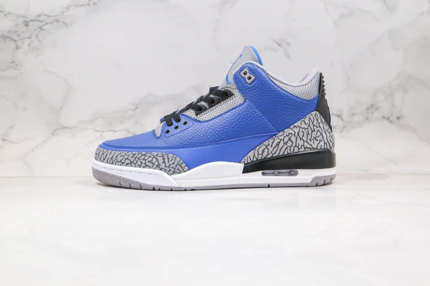 乔丹Air Jordan 3 Varsity Royal纯原版本爆裂纹皇家蓝AJ3篮球鞋原盒原标原档案数据开发 货号：CT8532-400