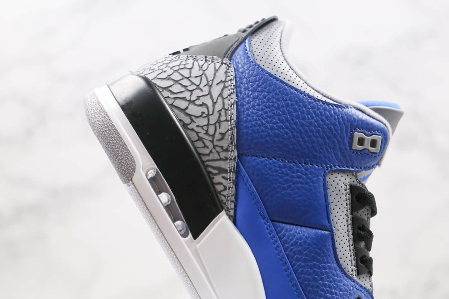 乔丹Air Jordan 3 Varsity Royal纯原版本爆裂纹皇家蓝AJ3篮球鞋原盒原标原档案数据开发 货号：CT8532-400