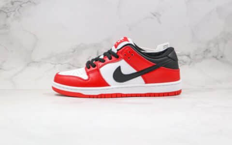 耐克Nike Dunk Low Pro 2020版纯原版本低帮SB DUNK板鞋黑红色内置Zoom气垫 货号：BQ6817-116