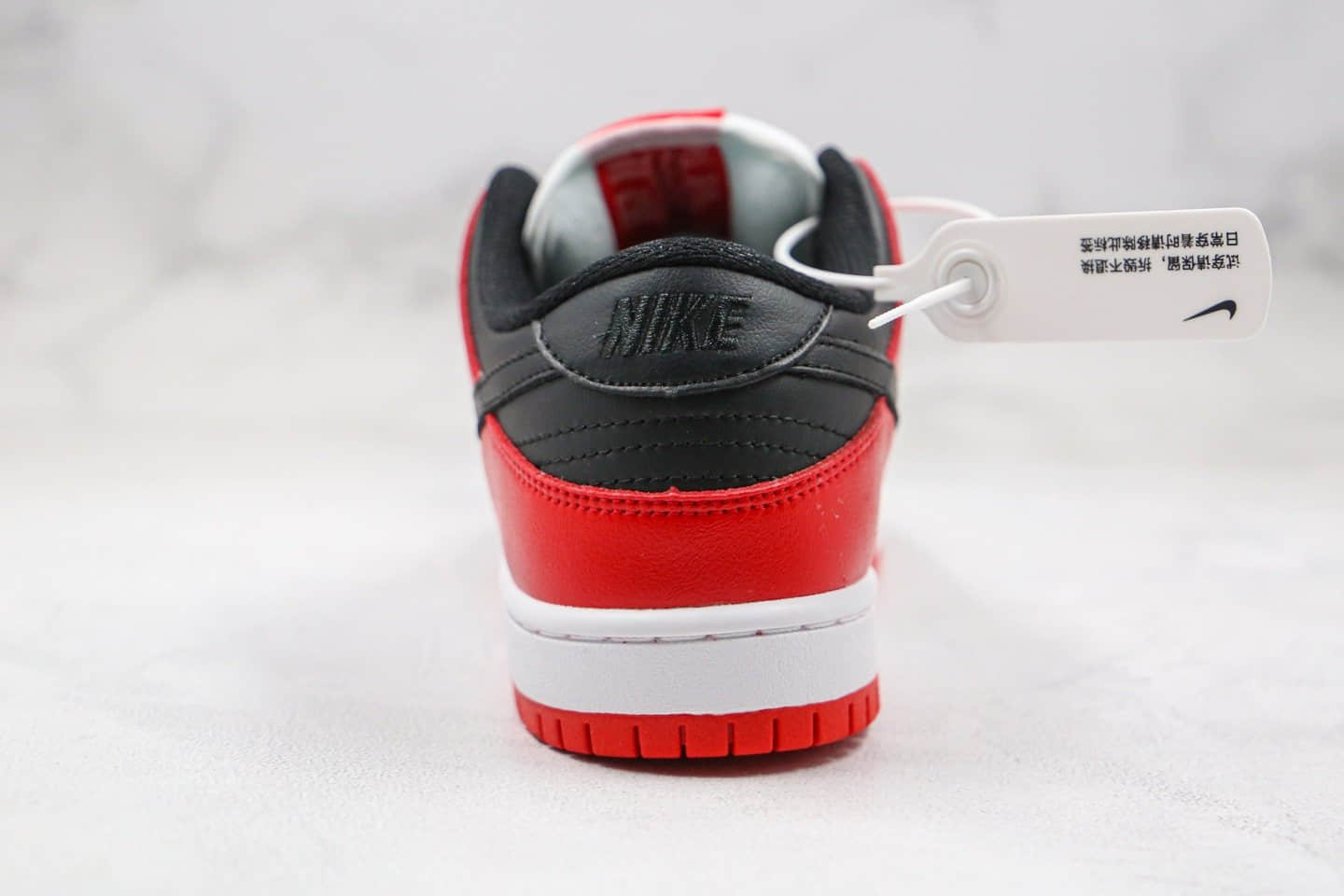 耐克Nike Dunk Low Pro 2020版纯原版本低帮SB DUNK板鞋黑红色内置Zoom气垫 货号：BQ6817-116