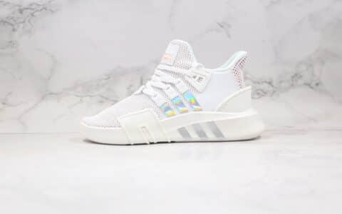 阿迪达斯Adidas EQT BASK ADV纯原版本三叶草支撑者系列EQT慢跑鞋白镭射彩虹原盒原标原档案数据开发 货号：FU6506