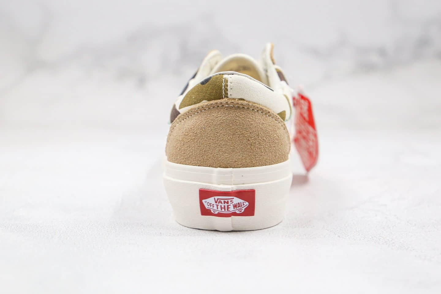 万斯Vans style 36 CORDURA公司级版本低帮小头迷彩翻毛皮浅棕色硫化板鞋原楦头纸板打造