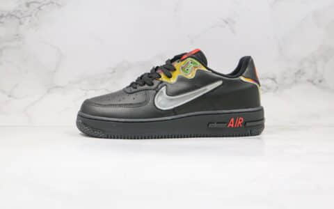 耐克Nike Air Force 1 React纯原版本低帮空军一号透明勾黑幻彩渐变板鞋原鞋开模一比一打造 货号：CN9838-001