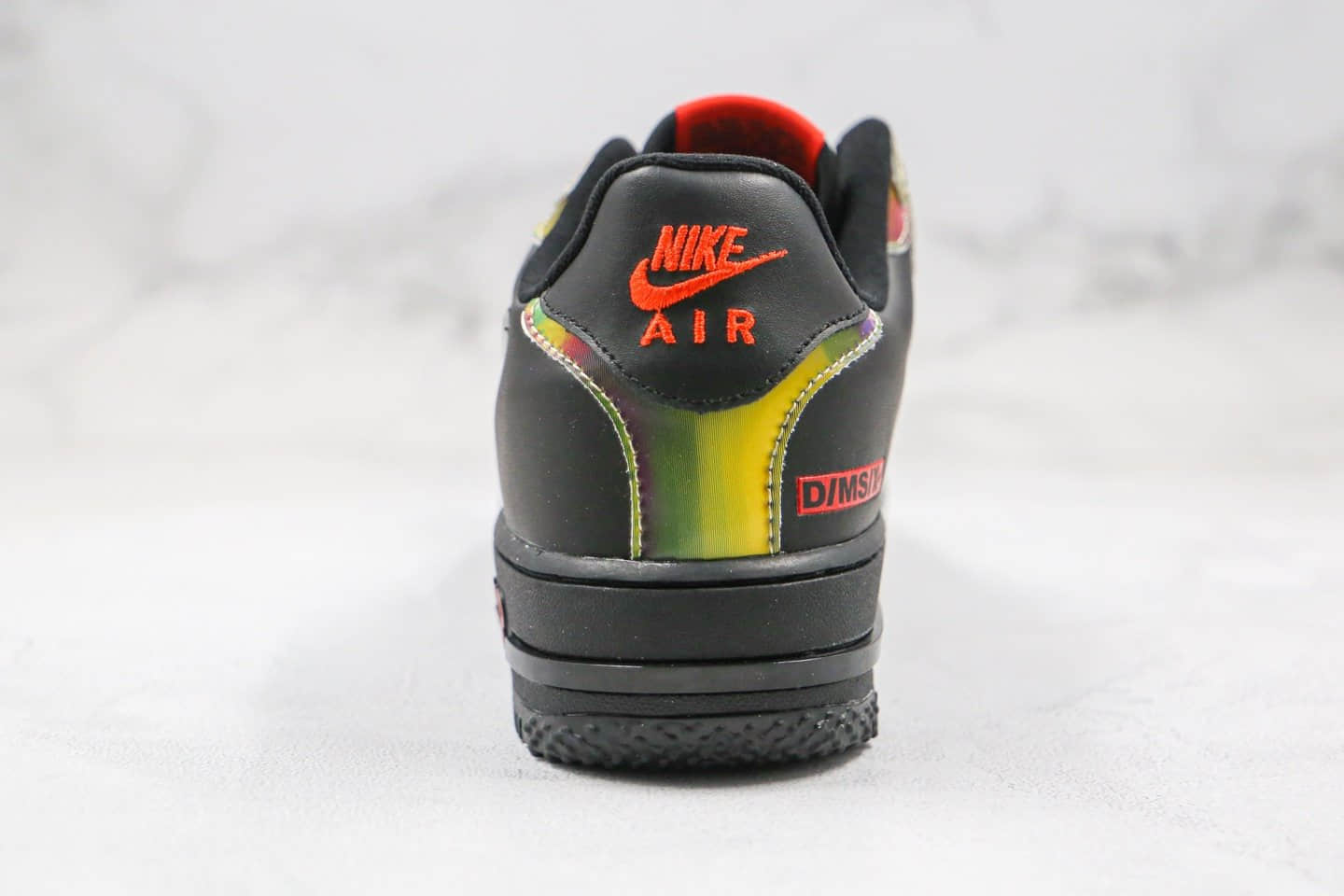 耐克Nike Air Force 1 React纯原版本低帮空军一号透明勾黑幻彩渐变板鞋原鞋开模一比一打造 货号：CN9838-001