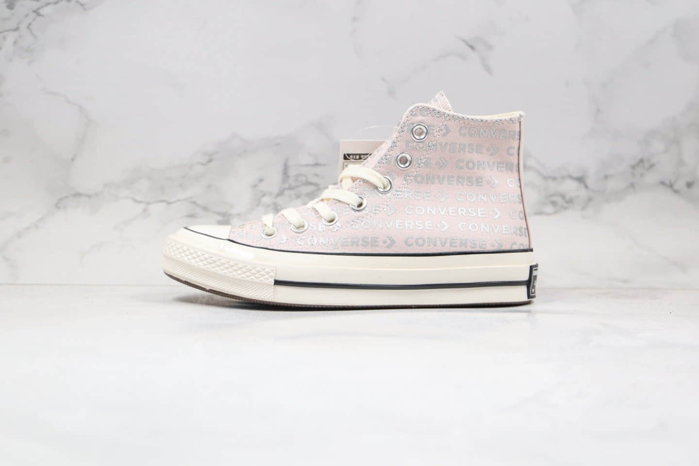 匡威Converse Chunk 70s公司级版本情人节限定高帮粉紫色字母帆布鞋原盒原标原楦头纸板打造 货号：162050C