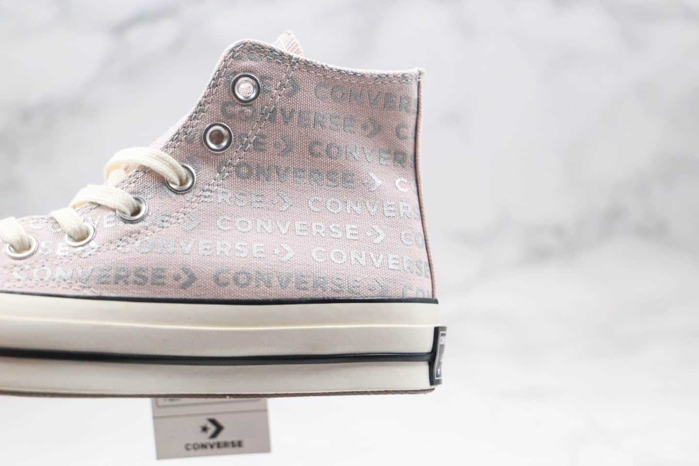 匡威Converse Chunk 70s公司级版本情人节限定高帮粉紫色字母帆布鞋原盒原标原楦头纸板打造 货号：162050C