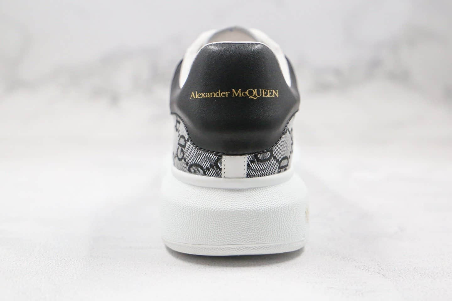 麦昆Alexander McQueen 2020 x Gucci纯原版本古驰联名款低帮小白鞋印花图案原楦头纸板打造原盒配件齐全