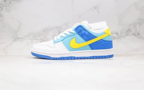 耐克Nike Dunk Low Pro纯原版本低帮SB DUNK板鞋蓝白黄色原楦头纸板打造 货号：309601-471