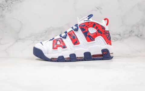 耐克Nike WMNS Air More Uptempo GSBarely Green0纯原版本皮蓬大R迷彩白红蓝色气垫篮球鞋区别市面通货版本 货号：CZ7885-100