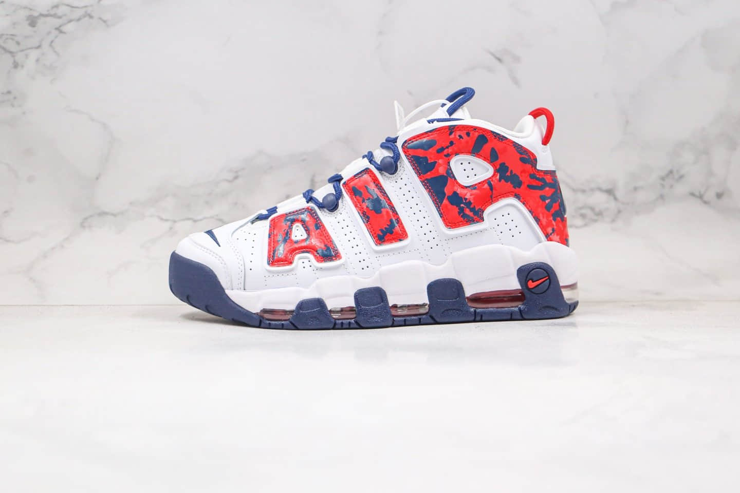 耐克Nike WMNS Air More Uptempo GSBarely Green0纯原版本皮蓬大R迷彩白红蓝色气垫篮球鞋区别市面通货版本 货号：CZ7885-100