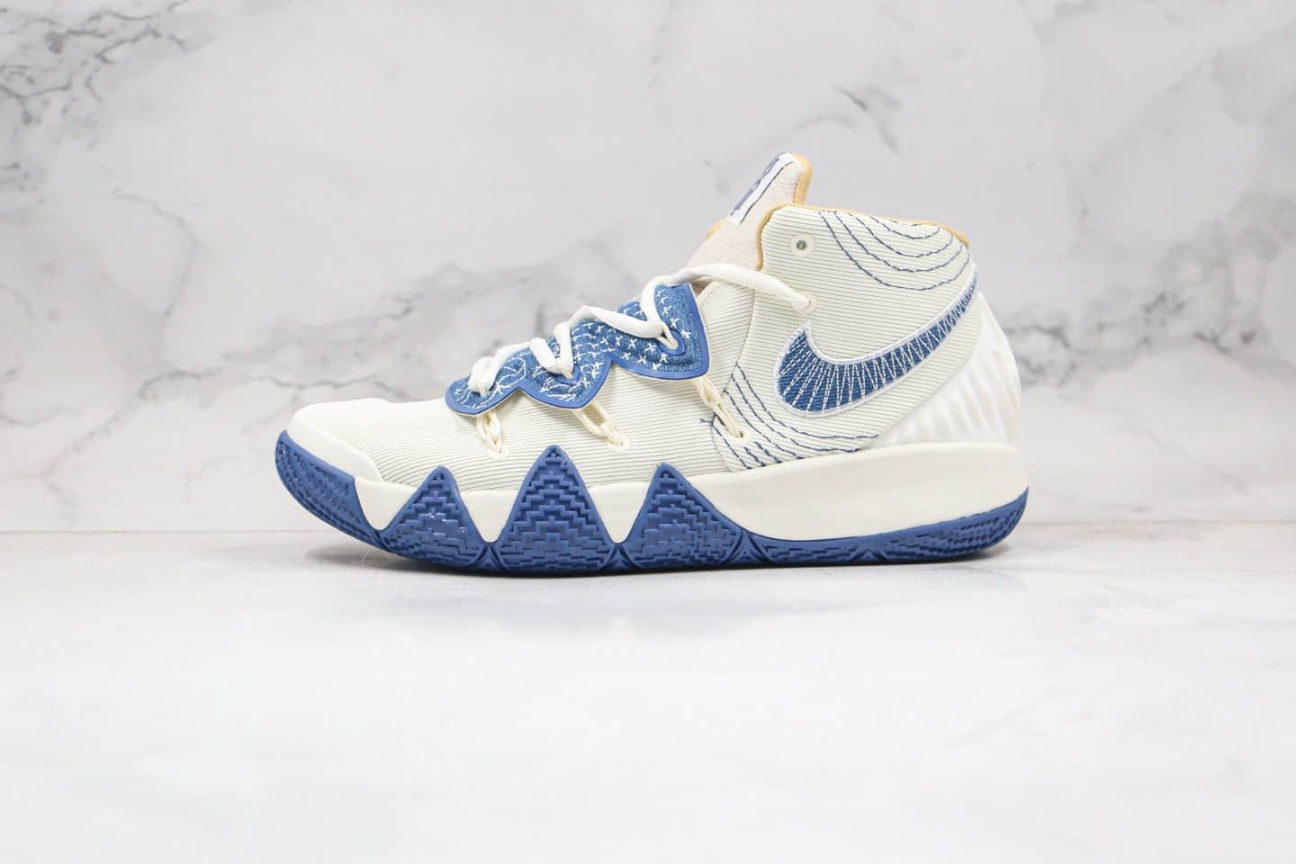 耐克Nike KYBRID S2 EP纯原版本欧文456融合款米白蓝色篮球鞋原盒原标原档案数据开发 货号：DA6706-100