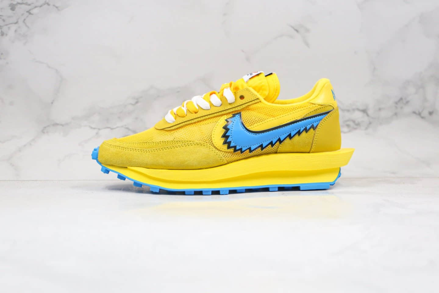 耐克Nike LDWaffle x Sacai x Nike LDV Waffl纯原版本华夫sacai联名款五只熊走秀鞋黄色原楦头纸板打造 货号：BV5378-700