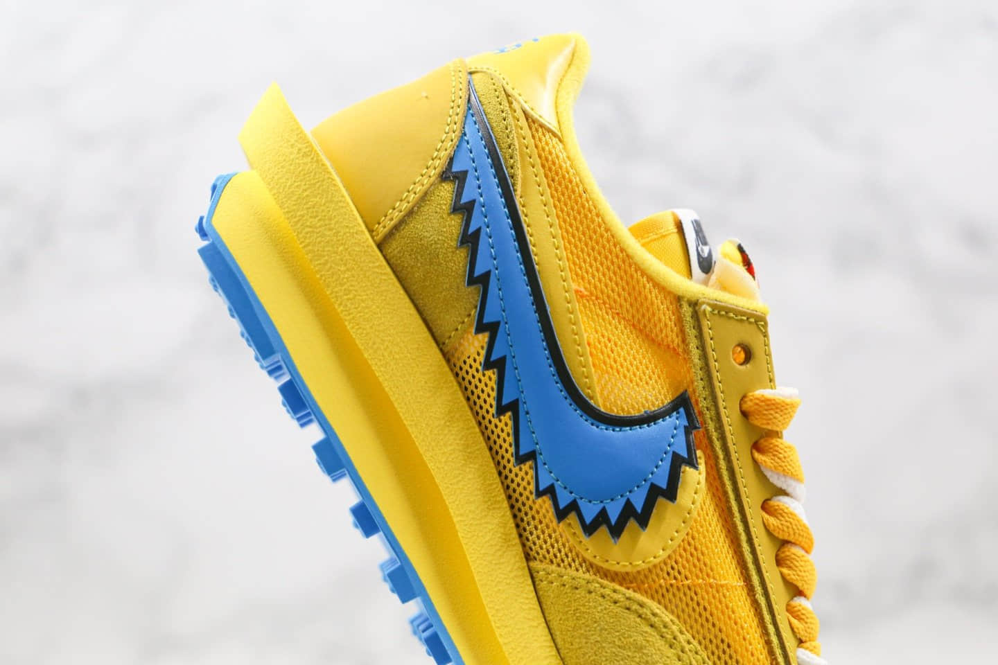 耐克Nike LDWaffle x Sacai x Nike LDV Waffl纯原版本华夫sacai联名款五只熊走秀鞋黄色原楦头纸板打造 货号：BV5378-700