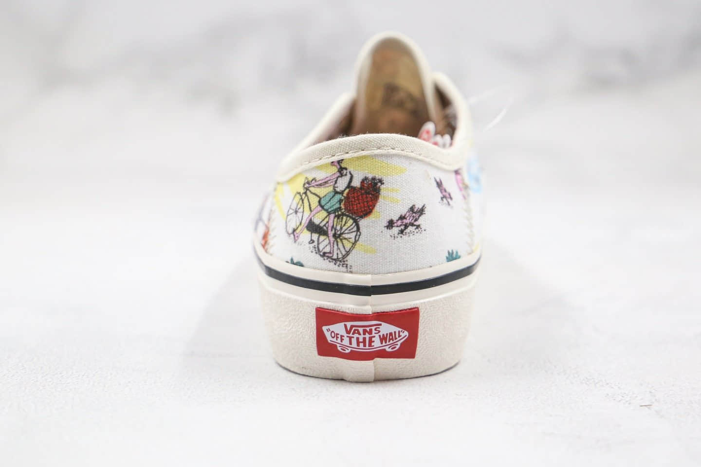 万斯Vans Slip-On Authentic公司级版本低帮安纳海姆基德联名款白云涂鸦插画卡通冲浪硫化板鞋原盒原标