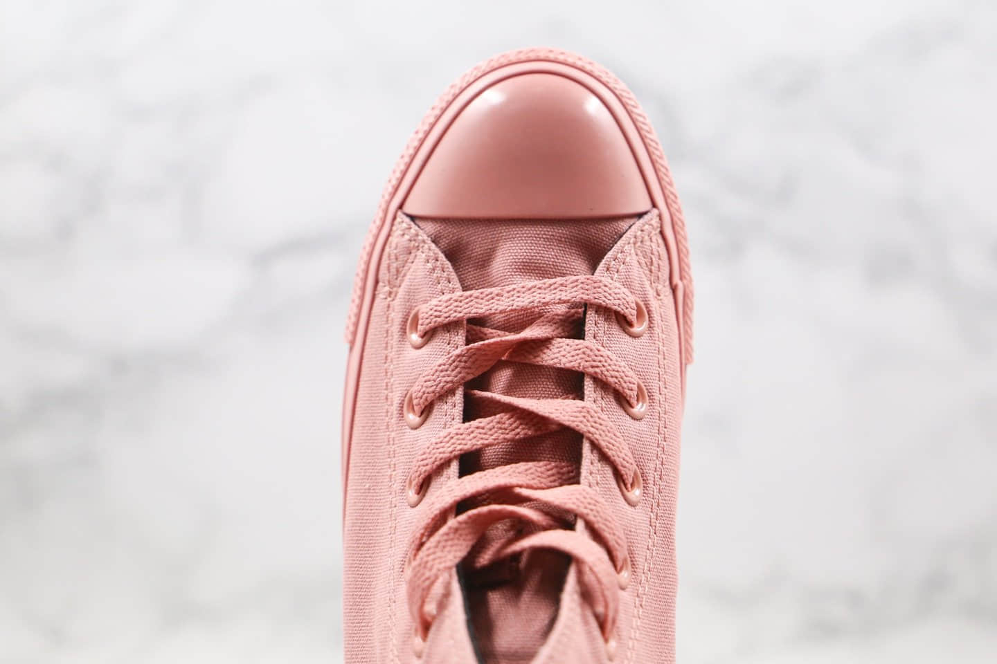 匡威Converse x opi chuck taylor all stat公司级版本高帮指甲油OPI联名款豆沙粉色硫化帆布鞋原厂硫化大底 货号：165729C