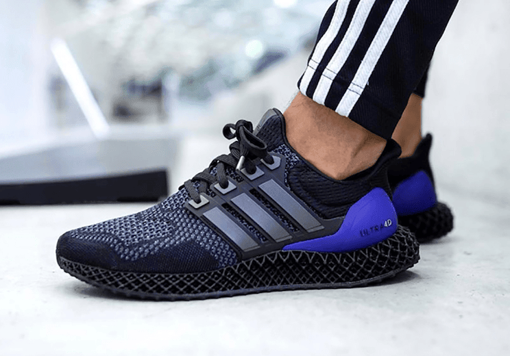 adidas Ultra 4D跑鞋黑紫配色曝光！今秋登场！