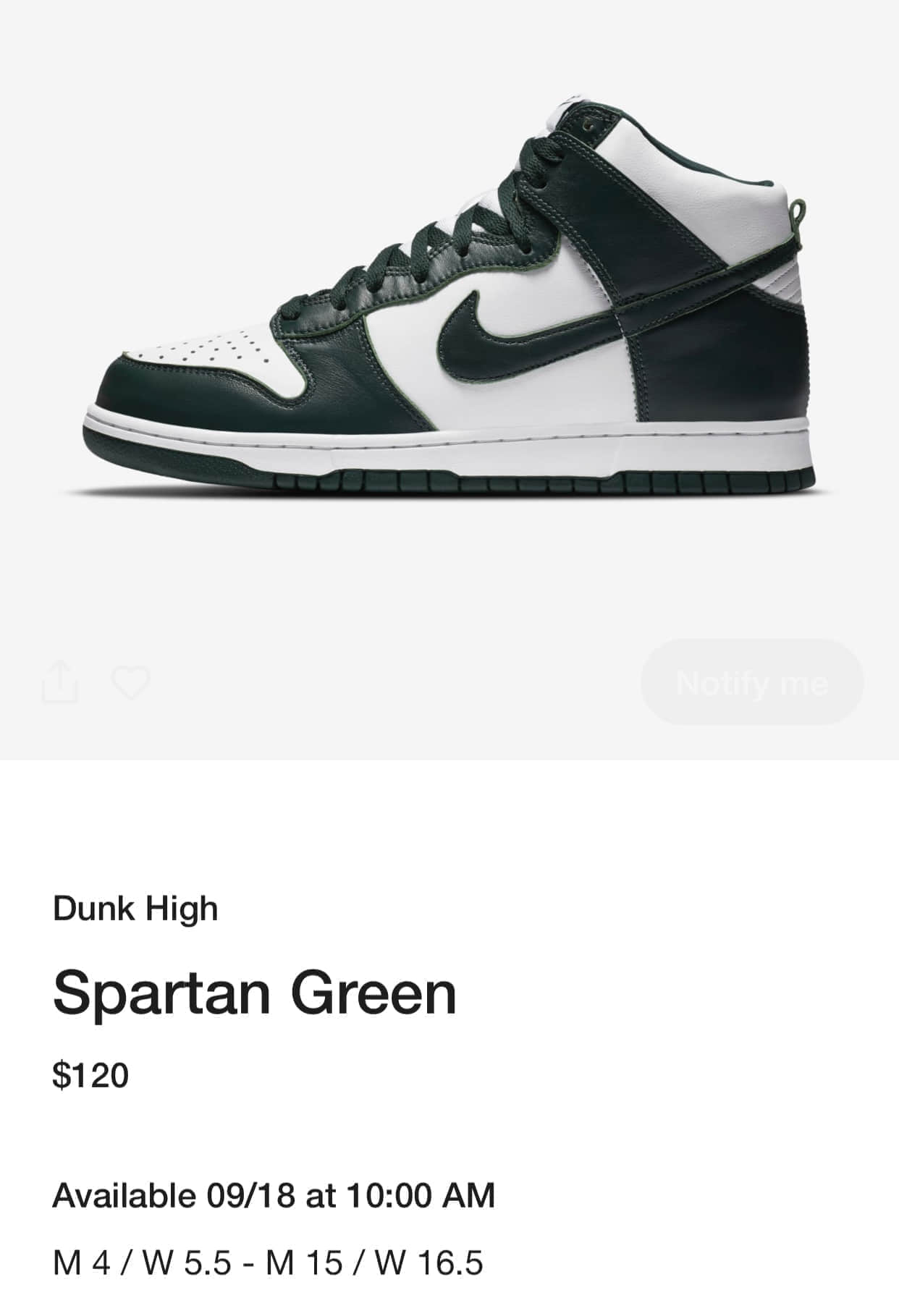 经典配色复刻！全新Nike Dunk High SP“ Spartan Green”9月18日登场！ 货号：CZ8149-100