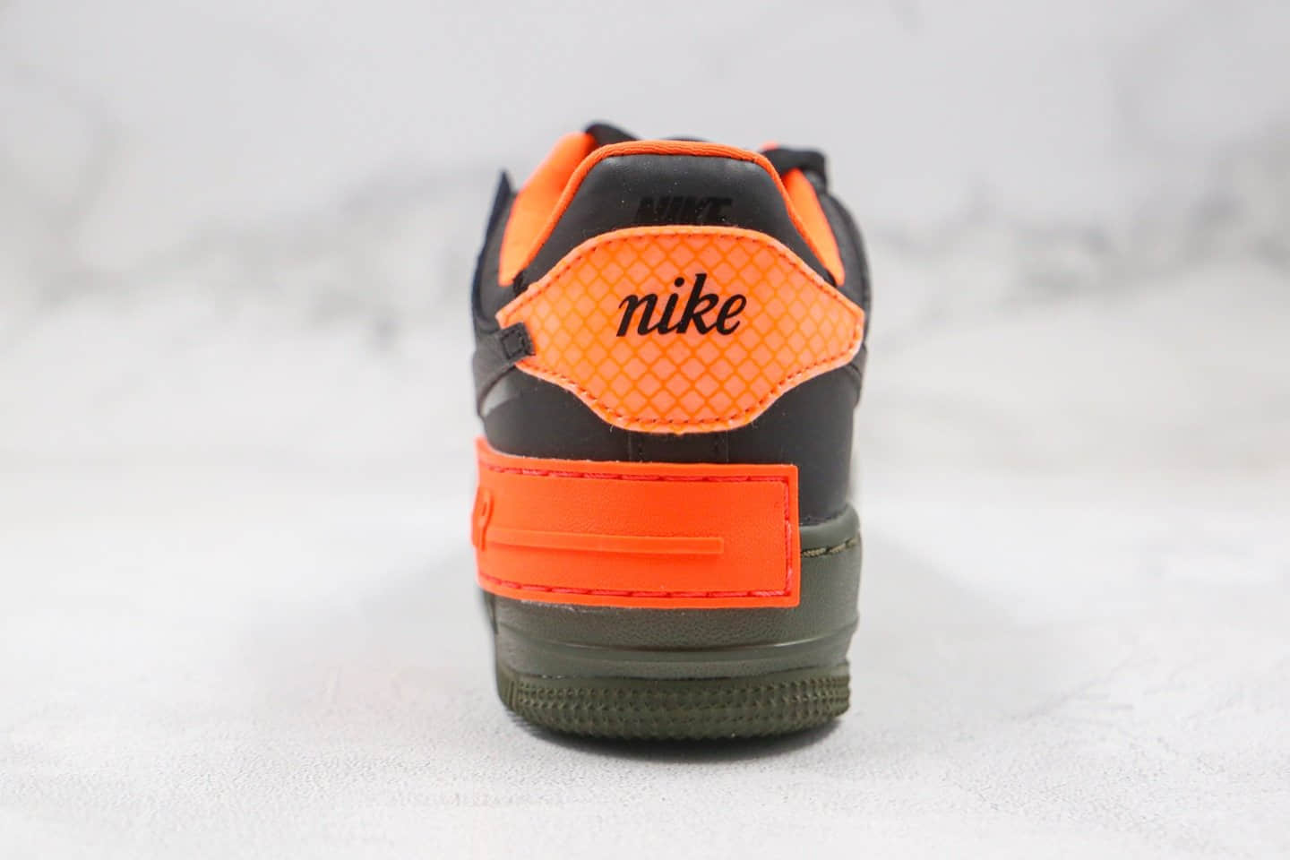 耐克Nike Air Force 1 AF1 Shadow纯原版本低帮马卡龙空军一号解构黑橙色板鞋原盒原标 货号：CQ3317-001